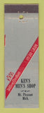 Matchbook Cover - Wilson Brothers Men's Clothes Ken's Mount Pleasant MI