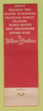 Matchbook Cover - Wilson Brothers Men's Clothes Ken's Mount Pleasant MI