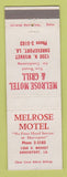Matchbook Cover - Melrose Motel Grill Shreveport LA