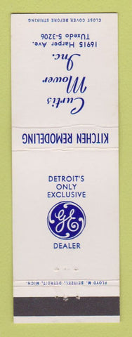 Matchbook Cover - Curtis Mower Inc Detroit MI GE Appliances