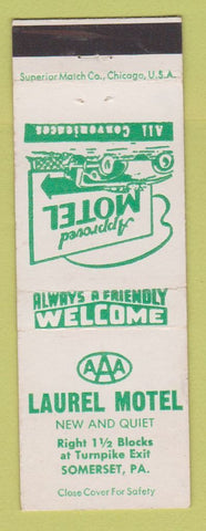 Matchbook Cover - Laurel Motel Somerset PA