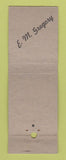 Matchbook Cover - Gregory Marine Supply Detroit MI Fort Lauderdale FL