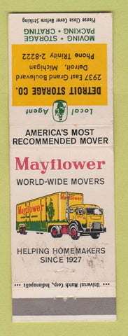 Matchbook Cover - Mayflower Trucking Moving Detroit MI WEAR