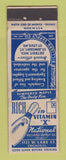 Matchbook Cover - National Billiard Bowling Supply Chicago IL