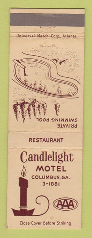 Matchbook Cover - Candlelight Motel Columbus GA WEAR