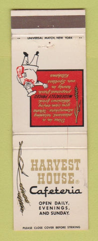 Matchbook Cover - Harvest House Cafeteria CHAIN