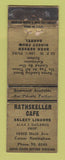 Matchbook Cover - Rathskeller Cafe Detroit? WORN