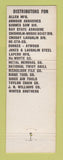Matchbook Cover - Mutual Industrial Supply Detroit MI WEAR