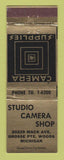 Matchbook Cover - Studio Camera Shop Grosse Pointe Woods MI GOLD