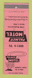 Matchbook Cover - Palmer Motel Detroit MI WEAR