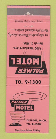 Matchbook Cover - Palmer Motel Detroit MI WEAR