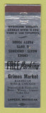 Matchbook Cover - Grimes Market BBQ Lapeer MI WEAR