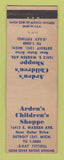 Matchbook Cover - Arden's Children's Clothes Detroit MI