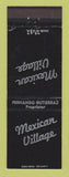 Matchbook Cover - Mexican Village Restaurant Detroit MI