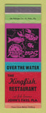Matchbook Cover - The Kingfish Restaurant John's Pass FL