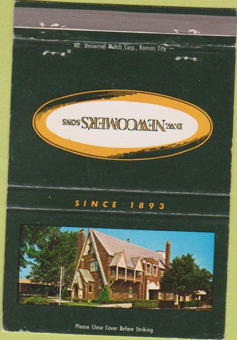 Matchbook Cover - Newcomer's North Kansas City MO funeral home? 40 Strike