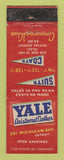Matchbook Cover - Yale Men's Clothes Detroit MI WORN