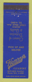 Matchbook Cover - Henry's Cleaners Detroit MI