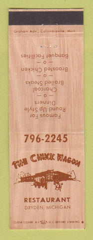 Matchbook Cover - The Chuck Wagon Restaurant Dryden MI