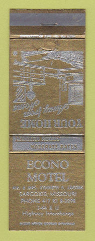 Matchbook Cover - Econo Motel Sarcoxie MO
