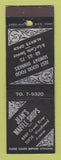 Matchbook Cover - Jean's Waffle Shops Detroit MI
