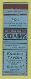 Matchbook Cover - English Tavern Detroit MI