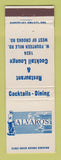 Matchbook Cover - Alvaro's Restaurant Royal Oak MI WEAR