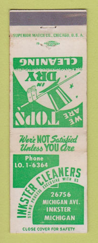 Matchbook Cover - Inkster Cleaners MI