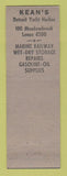 Matchbook Cover - Kean's Detroit Yacht Harbor MI