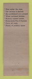 Matchbook Cover - Meyers Palmer House Restaurant Detroit MI
