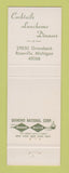 Matchbook Cover - Pauls Chop House Roseville MI