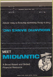 Matchbook Cover - Midlantic Banks NJ 40 Strike