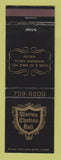 Matchbook Cover - Warren Chateau Hall Warren MI