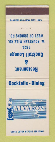 Matchbook Cover - Alvaro's Restaurant Royal Oak MI