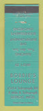 Matchbook Cover - Bobbie's Lounge Detroit MI