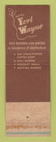 Matchbook Cover - Hotel Fort Wayne Detroit MI Burgundy Room WEAR