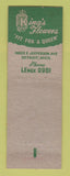 Matchbook Cover - King's Flowers Detroit MI WEAR