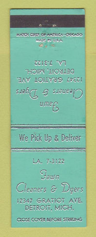 Matchbook Cover - Fawn Cleaners Dyers Detroit MI