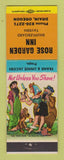 Matchbook Cover - Rose Garden Inn Drain OR Hillbilly