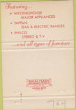 Matchbook Cover - Manley Furniture Lee's Summit MO appliances 40 Strike