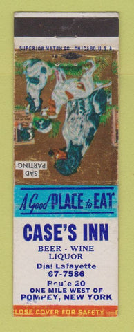 Matchbook Cover - Case's Inn Pompey NY