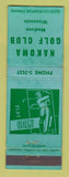Matchbook Cover - Nakoma Golf Club Madison WI WEAR