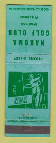 Matchbook Cover - Nakoma Golf Club Madison WI WEAR