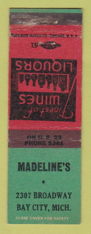 Matchbook Cover - Madeline's Bay City MI WEAR