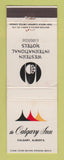 Matchbook Cover - Calgary Inn AB Western International Hotels