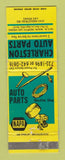 Matchbook Cover - NAPA Auto Parts Charleston Las Vegas NV