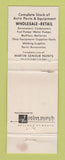 Matchbook Cover - NAPA Auto Parts Charleston Las Vegas NV