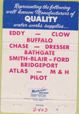 Matchbook Cover - Prescott  and  Sons Worchester MA 40 Strike