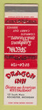 Matchbook Cover - Dragon Inn Rochester MI Chinese