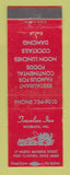Matchbook Cover - Travelers Inn Wilsbach Port Clinton OH